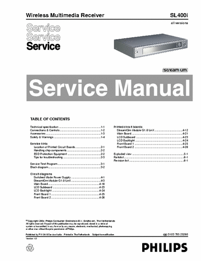 Philips SL400i Wireless Multimedia Receiver (all version) - streamium - pag. 40